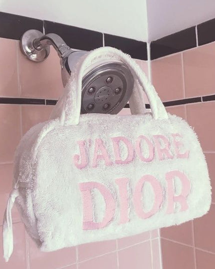 Christian Dior J'Adore Terry Towel Bag